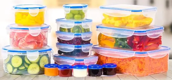 RockBerry 32 Pcs Large Plastic Food storage containers-85 oz